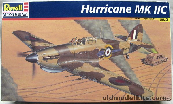 Revell 1/32 Hawker Hurricane Mk IIC - 73 Sq or 87 Sq Night Intruder Markings, 85-4667 plastic model kit